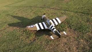 Seagull Models 20cc P 47 Snafu Flight 5 Landing WTF Grrrrrrrrrr [upl. by Dann]