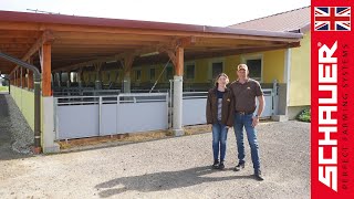 Animal welfare barn for pig fattening Family Bauer  Austria [upl. by Anjanette38]