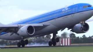 50 Planes Landing Close at Amsterdam Schiphol Airport  Polderbaan Spotting Runway 18R [upl. by Wildon]