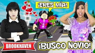 MERLINA BUSCA NOVIO EN BROOKHAVEN PARA ISABELA😏❤️  roblox history [upl. by Ylrrad968]