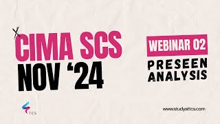 CIMA Strategic Case Study SCS November 2024  Preseen Analysis Rotomyne Webinar 02 [upl. by Marcie]