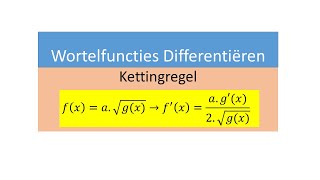 HAVO Differentieren van Wortelfuncties [upl. by Scornik54]