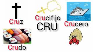 Las Sílabas Cra Cre Cri Cro Cru Con “CRquot  Para Niños Sílabas Trabadas 4 [upl. by Waine]