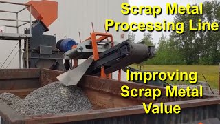 Scrap Metal Processing Liberating Valuable NonFerrous Metals Through a Hammer Mill [upl. by Gustave113]