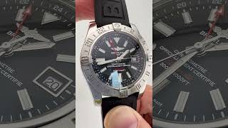 2014 Breitling Avenger II GMT 43MM Black Dial Rubber Strap A3239011BC35 [upl. by Akired]