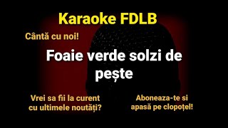 Foaie verde solzi de peste  Gabi Lunca Karaoke Versuri [upl. by Chelsea309]