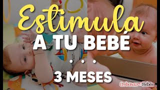 🤩 EJERCICIOS para estimular BEBÉS DE 3 MESES [upl. by Akenehs132]