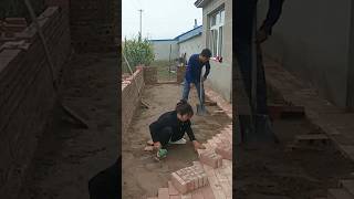 Building yard laying tile technology [upl. by Doris]