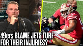 Pat McAfee Reacts To 49ers Saying Metlife Field Is The Reason For Injuries [upl. by Quent]