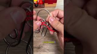 How to Easily Solve This Classic Ring Puzzle puzzleiqiqtestBrainTeaserRingPuzzle [upl. by Ameerahs]