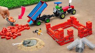 diy mini truck animal barn building construction science project sunfarming7533 [upl. by Nichy922]