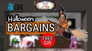 Second Life 2023 Halloween SHOP BARGAINS amp FREE GIFT [upl. by Naloj389]