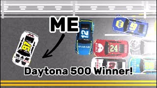 I Crashed But Won Draftmaster 2 Daytona 500 Gameplay [upl. by Aineval]