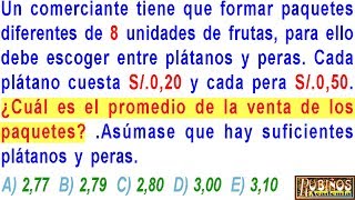 Examen de Admisión UNI  Promedios  Aritmética Solucionario Universidad de Ingeniería [upl. by Tseng]