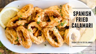 The BEST Fried Calamari of your LIFE  Recipe from Bilbao Spain [upl. by Torre]