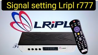 Lripl r777 set top box signal setting  lripl set top box no signal problem [upl. by Zeuqcaj]