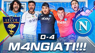 😜 M4NGIATI LECCE 04 NAPOLI  LIVE REACTION NAPOLETANI HD [upl. by Retsek]