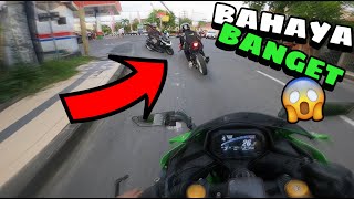 HAMPIR CRASH‼️DITABRAK BULE HITAM‼️ ZX25RR🔥 [upl. by Buckie]