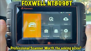 FOXWELL NT809BT  Professional Scanner at Reasonable Price [upl. by Siraval124]