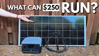 DirtCheap Solar Generator Setup  What Can It Power [upl. by Ardme796]