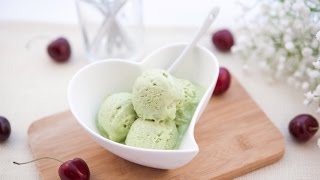 How to make Green Rice Ice Cream Cách làm kem cốm [upl. by Laved]