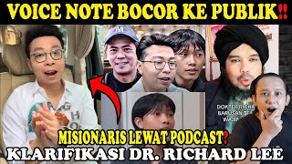 TERBONGKAR ‼️ VOICE NOTE DR RICHARD LEE TERSEBAR KE PUBLIK  UNGKAP ELIA MYRON TAKUT [upl. by Sabah]