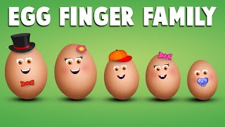 The Finger Family Egg Family Nursery Rhyme  Egg Finger Family Songs [upl. by Andromada]