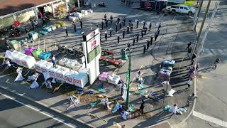 101924 Aerial View Plummer’s ACE Hardware  Westbrook Marching Band amp Color Guard “Legacy” [upl. by Narf]