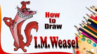 How to Draw IMWeasel  Easy drawing learning  drawing tutorials  how to draw [upl. by Cyn]