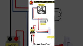 Exhaust Fan Wiring Connection exhaustfan shorts ElectricianDost [upl. by Leffert76]