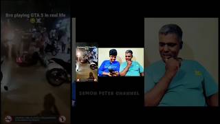 ⁉️🤯React on GTA game in real life meme in தமிழ் shorts trending tamil [upl. by Eelinnej105]