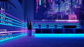 The ULTIMATE Govee Led Lights Showdown Cob Pro M1 Neon Desk LED w Cover [upl. by Anifares]