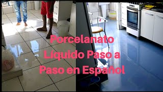 Porcelanato liquido en español paso a paso [upl. by Demeter]