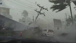 Taiwan now Incredible Terrifying Scenes of Typhoon Karthon Devastates Kaohsiung [upl. by Ferdie]