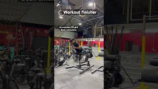 Post Workout back extensions crossfit fitness gym workout motivation [upl. by Tnahsarp542]