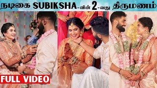 FULL VIDEO  💕 Serial Actress Subiksha Weds Avinash  Subiksha Avinash Wedding  Subiksha Marriage [upl. by Rorry999]