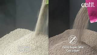 Catit  Super Mix cat litter  95 less dust [upl. by Adore519]