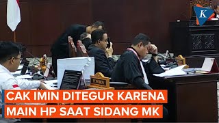 Momen Cak Imin Ditegur karena Main HP Saat Sidang Sengketa Pilpres di MK [upl. by Iva]