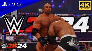 Old Goldberg vs New Goldberg in WWE 2K24  PS5 Gameplay [upl. by Aspia]