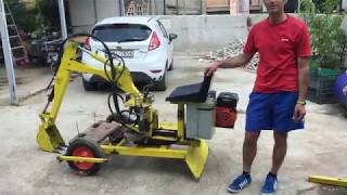 Homemade mini excavator 360 degrees [upl. by Scheck]