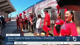 SDSU debuts new football stadium [upl. by Acissey]