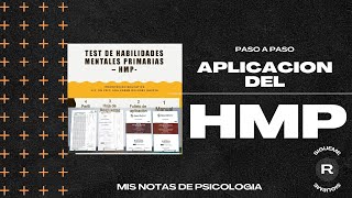 Paso a Paso Aplicación del Test Habilidades Primarias [upl. by Recnal899]