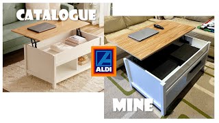 A LiftUp Coffee Table from ALDI  Cheap amp So Good [upl. by Onig]