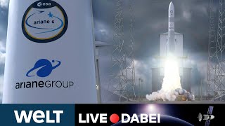 ARIANE 6 RAKETENSTART Erstflug der neuen europäischen Trägerrakete von Kourou  WELT LIVE DABEI [upl. by Ajiat70]