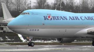 Korean Air Cargo 7478F Takeoff [upl. by Regan]