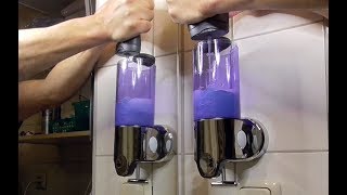 Wall Mounted Soap Dispenser Seifenspender Unboxing Montage Test [upl. by Esereht]