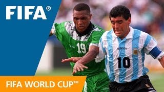 Argentina 21 Nigeria  1994 World Cup  Match Highlights [upl. by Hanforrd]