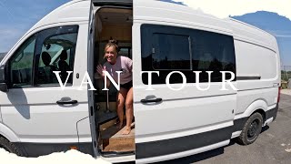 Our SELF BUILT VW Crafter  VAN TOUR [upl. by Adnofal]