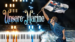 Unsere Marine Stolz weht die Flagge  PIANO TUTORIAL [upl. by Jr4]