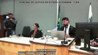 SESSÃO TRIBUNAL DO JÚRI DA COMARCA DE PARANAGUÁ  30102024 [upl. by Berlin]